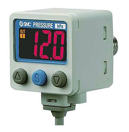 ISE40A-01-R-M-X501, SMC Pressure Switch, R 1/8 -14.5psi to 145 psi