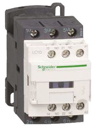 LC1D326U7, Schneider Electric 3 Pole Contactor - 50 A, 230 V ac Coil, TeSys D, 3NO, 18.5 kW, Контактор