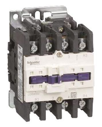 LC1D40008F5, Schneider Electric 4 Pole Contactor - 60 A, 440 V ac Coil, TeSys D, 2NO/2NC, Контактор