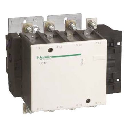 LC1F2654F7, Schneider Electric 4 Pole Contactor, 110 V ac Coil, TeSys F, 4NO, Контактор