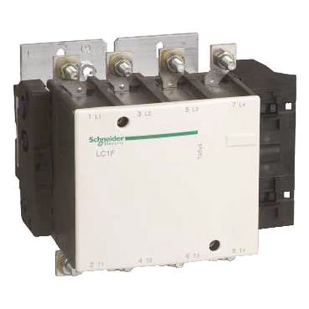 LC1F3304ED, Schneider Electric 4 Pole Contactor, 48 V dc Coil, TeSys F, 4NO, Контактор