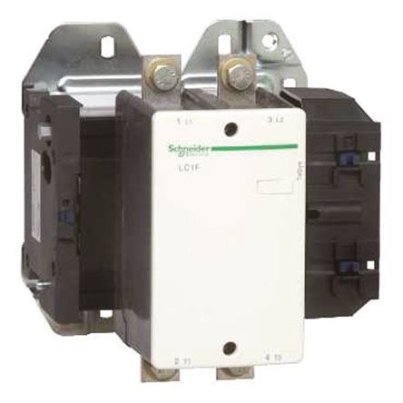 LC1F4002Q7, Schneider Electric 2 Pole Contactor - 400 A, 380 V ac Coil, TeSys F, 2NO, Контактор