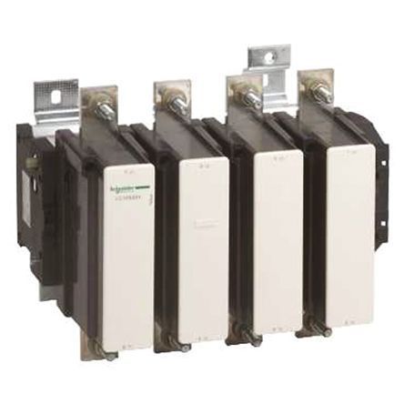 LC1F6304GD, Schneider Electric 4 Pole Contactor - 630 A, 125 V dc Coil, TeSys F, 4NO, Контактор