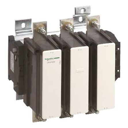 LC1F630MD, Schneider Electric 3 Pole Contactor - 630 A, 220 V dc Coil, TeSys F, 3NO, Контактор