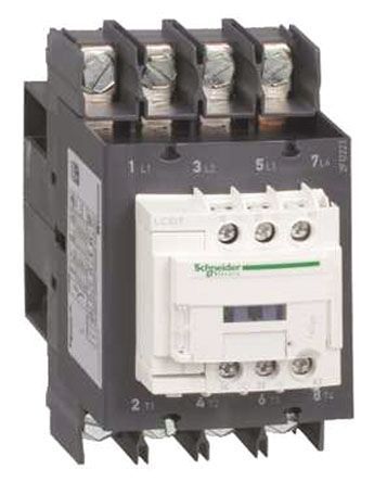 LC1DT60A6F7, Schneider Electric 4 Pole Contactor - 60 A, 110 V ac Coil, TeSys D, 4NO, Контактор