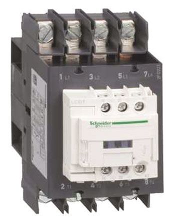 LC1DT60A6GD, Schneider Electric 4 Pole Contactor - 60 A, 125 V dc Coil, TeSys D, 4NO, Контактор