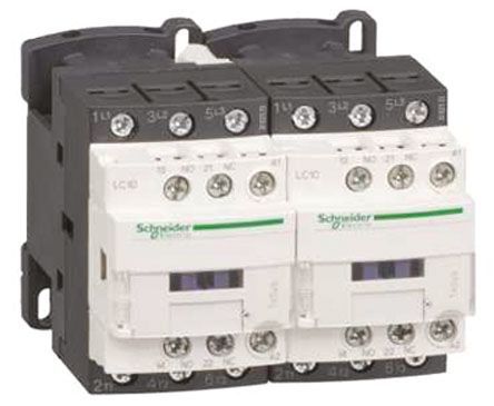 LC2D096FE7, Schneider Electric 3 Pole Reversing Contactor, 110 V ac Coil, TeSys D, 4 kW, Контактор