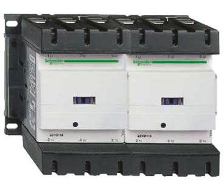 LC2D115B7, Schneider Electric 3 Pole Reversing Contactor, 24 V ac Coil, TeSys D, 80 kW, Контактор