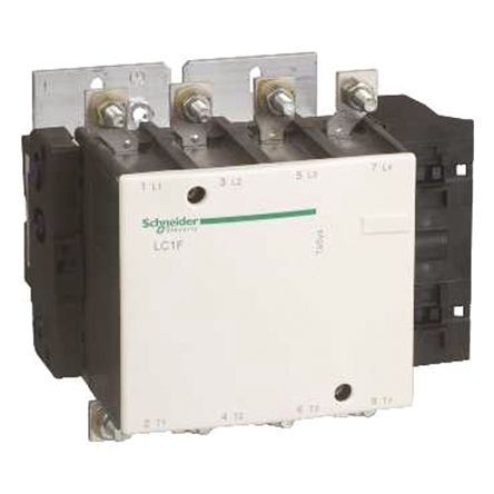 LC1F1854GD, Schneider Electric 4 Pole Contactor - 185 A, 125 V dc Coil, TeSys F, 4NO, Контактор