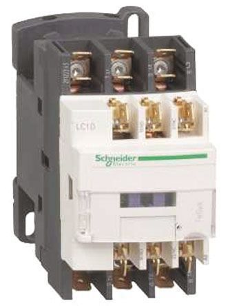 LC1D099B7, Schneider Electric 3 Pole Contactor, 24 V ac Coil, TeSys D, 3NO, 5.5 kW, Контактор