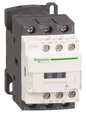 LC1D12T7, Schneider Electric 3 Pole Contactor - 25 A, 480 V ac Coil, TeSys D, 3NO, 7.5 kW, Контактор