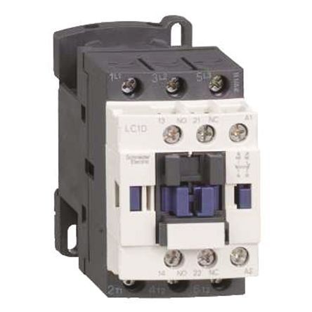 LC1D185FE7, Schneider Electric 3 Pole Contactor - 32 A, 110 V ac Coil, TeSys D, 3NO, 7.5 kW, Контактор