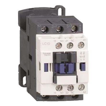 LC1D185P7, Schneider Electric 3 Pole Contactor - 18 A, 230 V ac Coil, TeSys D, 3NO, 7.5 kW, Контактор