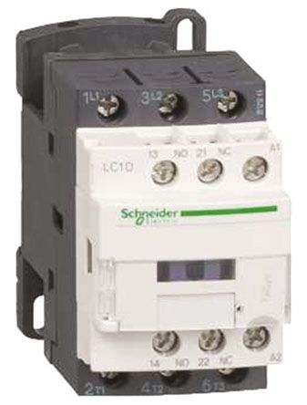 LC1D186UD, Schneider Electric 3 Pole Contactor - 32 A, 230 V dc Coil, TeSys D, 3NO, 7.5 kW, Контактор