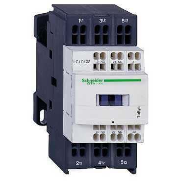 LC1D323JD, Schneider Electric 3 Pole Contactor - 32 A, 12 V dc Coil, TeSys D, 3NO, 18.5 kW, Контактор