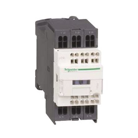 LC1D323N7, Schneider Electric 3 Pole Contactor - 32 A, 400 V ac Coil, TeSys D, 3NO, 18.5 kW, Контактор