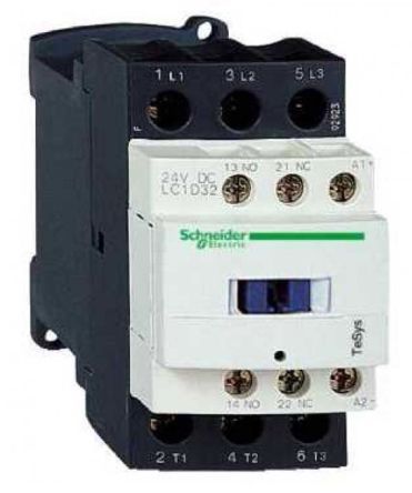 LC1D326FD, Schneider Electric 3 Pole Contactor - 50 A, 110 V dc Coil, TeSys D, 3NO, 18.5 kW, Контактор