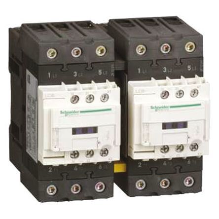 LC2D40AD7, Schneider Electric 3 Pole Reversing Contactor, 42 V ac Coil, TeSys D, 30 kW, Контактор