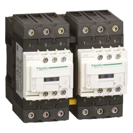 LC2D40AG7, Schneider Electric 3 Pole Reversing Contactor, 110 V ac Coil, TeSys D, 30 kW, Контактор