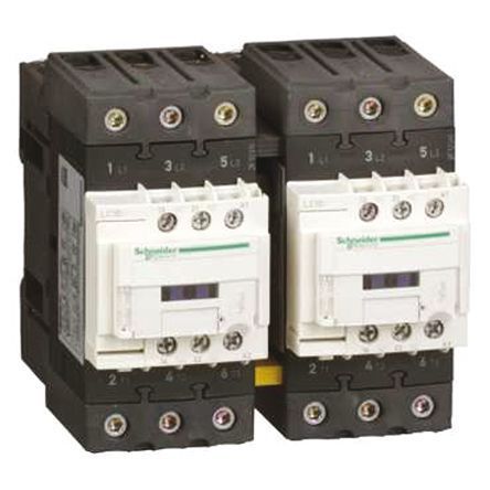 LC2D50AJ5, Schneider Electric 3 Pole Reversing Contactor, 12 V ac Coil, TeSys D, 22 kW, Контактор