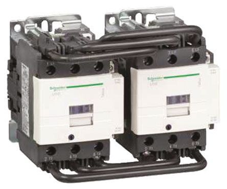 LC2D80N7, Schneider Electric 3 Pole Reversing Contactor, 400 V ac Coil, TeSys D, 55 kW, Контактор