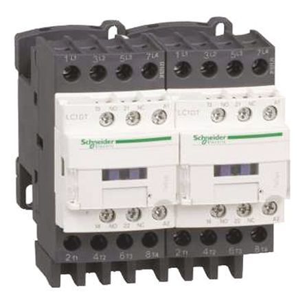 LC2DT20ED, Schneider Electric 4 Pole Reversing Contactor, 48 V dc Coil, TeSys D, Контактор