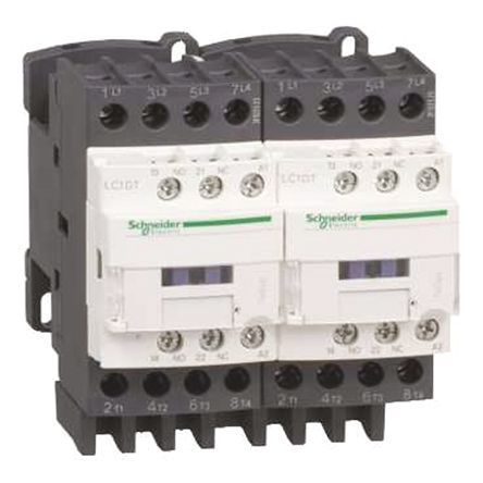 LC2DT25E7, Schneider Electric 4 Pole Reversing Contactor, 48 V ac Coil, TeSys D, Контактор