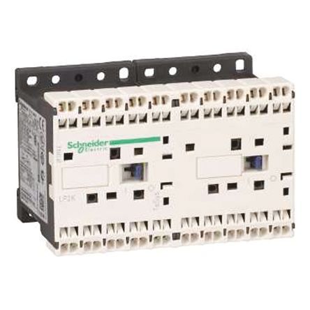 LP2K06013BD, Schneider Electric 3 Pole Reversing Contactor - 6 A, 24 V dc Coil, TeSys K, 3NO, 3 kW, Контактор