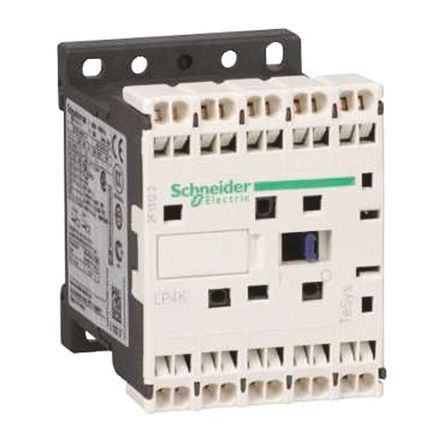 LP4K12013BW3, Schneider Electric 3 Pole Contactor - 20 A, 24 V dc Coil, TeSys K, 3NO, 5.5 kW, Контактор