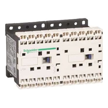 LP5K06013BW3, Schneider Electric 3 Pole Reversing Contactor - 6 A, 24 V dc Coil, TeSys K, 3NO, 3 kW, Контактор