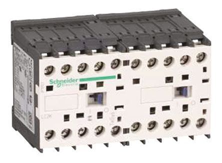 LC2K06015F7, Schneider Electric 3 Pole Reversing Contactor - 6 A, 110 V ac Coil, TeSys K, 3NO, 3 kW, Контактор