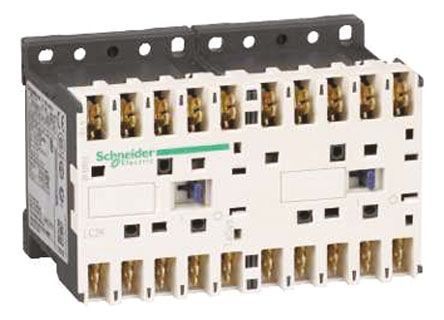 LC2K06017V7, Schneider Electric 3 Pole Reversing Contactor - 6 A, 400 V ac Coil, TeSys K, 3NO, 3 kW, Контактор