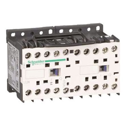 LC2K0601FC7, Schneider Electric 3 Pole Reversing Contactor - 6 A, 110 V ac Coil, TeSys K, 3NO, 3 kW, Контактор