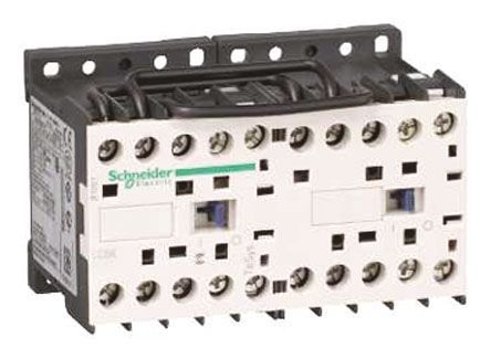 LC8K0901B7, Schneider Electric 3 Pole Reversing Contactor - 20 A, 24 V ac Coil, TeSys K, 3NO, 4 kW, Контактор