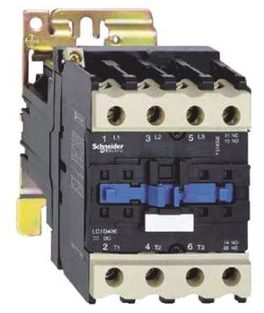 LP1D400086BW, Schneider Electric 4 Pole Contactor, 24 V dc Coil, TeSys D, 2NO/2NC, Контактор