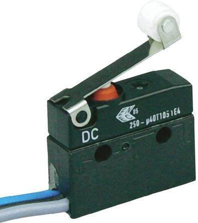 DC3C-C3RB, ZF SPDT Roller Microswitch, 100 mA @ 250 V ac, Микропереключатель