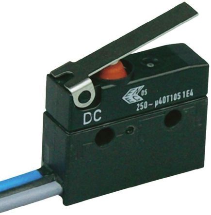 DC3C-C3LB, ZF SPDT Lever Microswitch, 100 mA @ 250 V ac, Микропереключатель