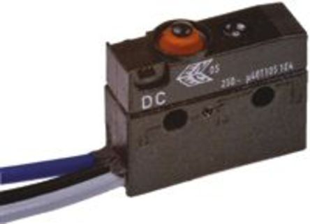 DC3C-C4AA, ZF SPDT Button Microswitch, 100 mA @ 250 V ac, Микропереключатель