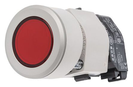 704.032.218, Illuminated Push Button Switch, IP65, Red, Panel Mount, Momentary for use with Eao 04 Series Contact Block -40°C +55°C