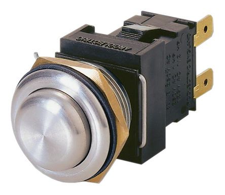 H8351RPAAA, Arcolectric Double Pole Double Throw (DPDT) Momentary Push Button Switch, IP66, 19.2 (Dia.)mm, Panel Mount, 250V ac, Кнопочный переключатель