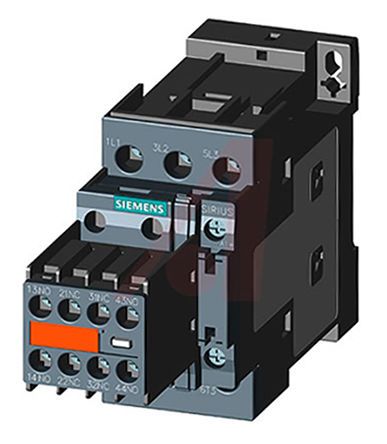 3RT2027-1BB44-3MA0, Siemens 3 Pole Contactor - 32 A, 24 V dc Coil, SIRIUS Innovation, 3NO, 15 kW, Контактор