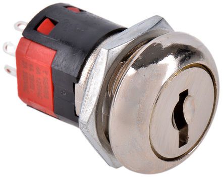 Y100AB2C203NQ, C & K Key Switch, SP4T, 4 A 4-Way, Выключатель с ключом