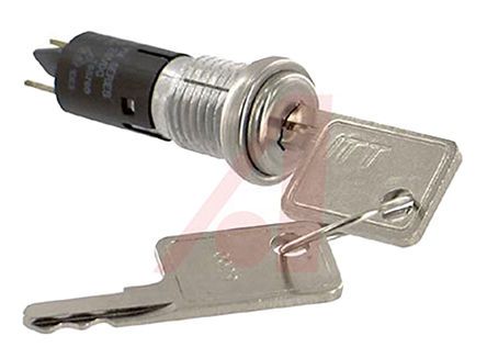 YM06132C205NQ, C & K Key Switch, SPST, 4 A 1-Way, Выключатель с ключом