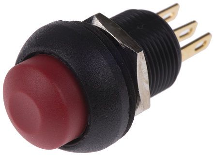 IMR7Z462104UL, APEM Single Pole Double Throw (SPDT) Momentary Push Button Switch, IP67, 13.6 (Dia.)mm, Panel Mount, 28V dc, Кнопочный переключатель