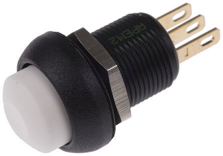 IMR7Z472104UL, Apem Single Pole Double Throw (SPDT) Momentary Push Button Switch, IP67, 13.6 (Dia.)mm, Panel Mount, 28V dc, Кнопочный переключатель