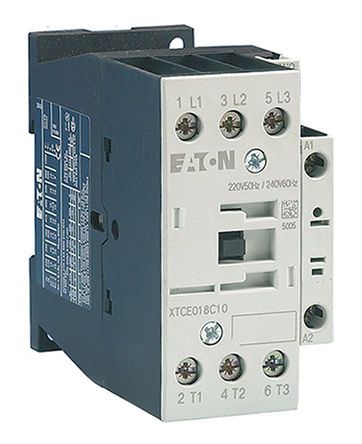 XTCE032C01TD, Eaton 3 Pole Contactor - 32 A, 24 V dc Coil, xStart, 3NO, 15 kW, Контактор