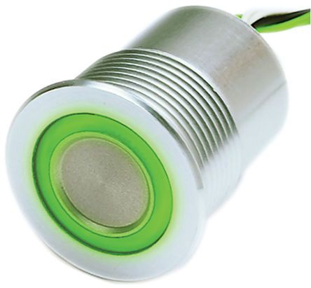 Schurter Illuminated Natural Aluminium Flexible Wire Piezo Switch IP IPK  mA Free Polarity   C Пьезопереключатель