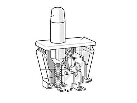 EA ZF Door Interlock Micro Switch Push Button SPDT Thermoplastic Polyester   C Микровыключатель