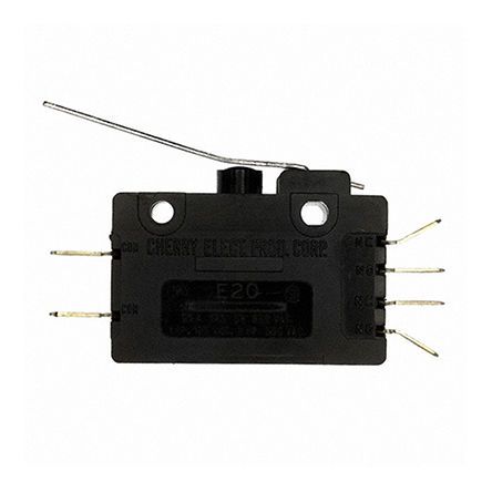 0E2000H0, ZF DPDT Straight Lever Microswitch, 20 A, Микропереключатель