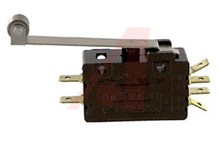 0E1900K0, ZF DPDT Roller Lever Microswitch, 15 A, Микропереключатель